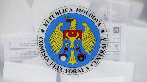 Избирательная урна с гербом Молдовы - Sputnik Молдова
