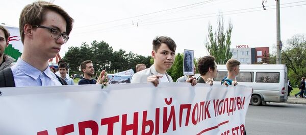 Акция Бессметрный полк в Кишиневе - Sputnik Молдова