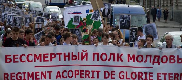 Акция Бессметрный полк в Кишиневе - Sputnik Молдова