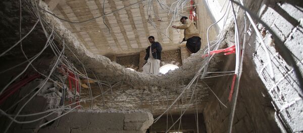 Последствия авиаударов коалиции арабских стран во главе с Саудовской Аравией в Сане - Sputnik Moldova-România