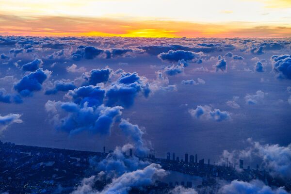 Аэрофотоснимок облаков над Южным Майами - Sputnik Молдова