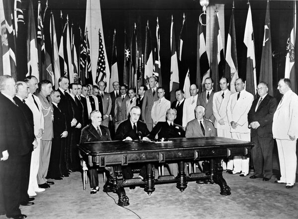 Подписание Декларации Объединенных Наций, 1942 год - Sputnik Moldova-România