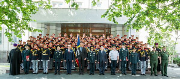 Церемония награждения контингента Национальной Армии, участвовавшего в военном параде в Москве к 75-летию Победы в Великой Отечественной войне. - Sputnik Moldova