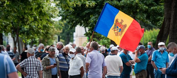 Протест комбатантов перед зданием парламента Молдовы Протест комбатантов перед зданием парламента Молдовы - Sputnik Молдова