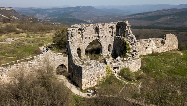 Ruinele orașului Mangop, Crimeea - Sputnik Moldova-România