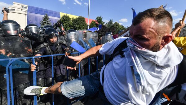Proteste la București, 11 August 2018 - Sputnik Moldova-România
