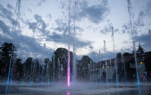 Музыкальный фонтан в парке Долина роз - Sputnik Молдова