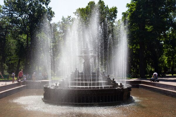 Один из самых известных фонтанов Кишинева находится в центральном парке имени Штефана чел Маре и расположен прямо напротив памятника А. С. Пушкину. - Sputnik Молдова