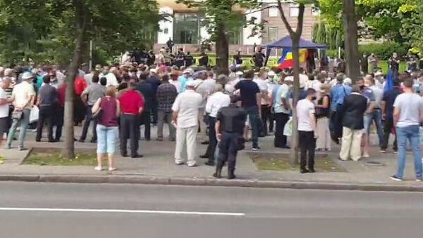 Как в Кишиневе прошел воскресный протест комбатантов - Sputnik Молдова