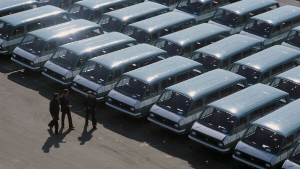 Микроавтобусы Рижского автозавода, предназначенные для Олимпиады-80. - Sputnik Молдова