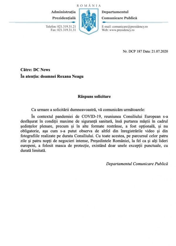 Știrea serii: Explicația șocantă – iată DE CE nu a purtat Iohannis masca la Bruxelles Știrea serii: Explicația șocantă – iată DE CE nu a purtat Iohannis masca la Bruxelles - Sputnik Moldova-România