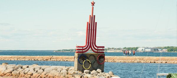 Знак Олимпиада-80 в Олимпийском центре парусного спорта в Таллине - Sputnik Молдова