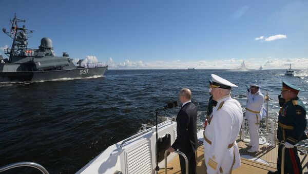 Russia Putin Navy Day Parade  - Sputnik Moldova-România