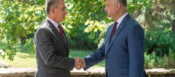 Встреча президента Молдовы Игоря Додона и лидера Приднестровья Вадима Красносельского в Кондрице - Sputnik Молдова