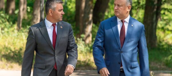 Встреча президента Молдовы Игоря Додона и лидера Приднестровья Вадима Красносельского в Кондрице - Sputnik Молдова