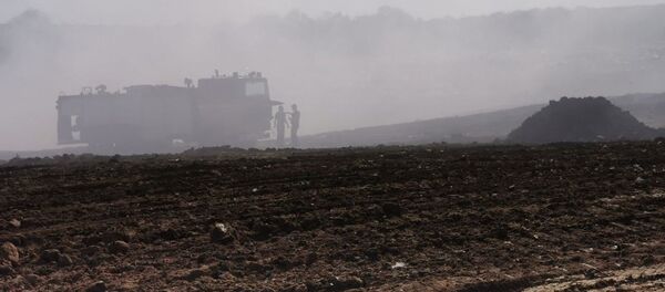 Incendiu la poligonul de deșeuri din Țânțăreni, Anenii Noi  - Sputnik Молдова