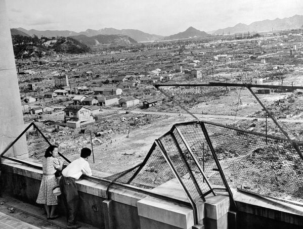 Вид на разрушенную Хиросиму после атомной бомбардировки - Sputnik Moldova-România
