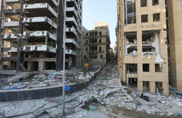 Urmări ale exploziei din Beirut. Clădiri afectate - Sputnik Moldova-România