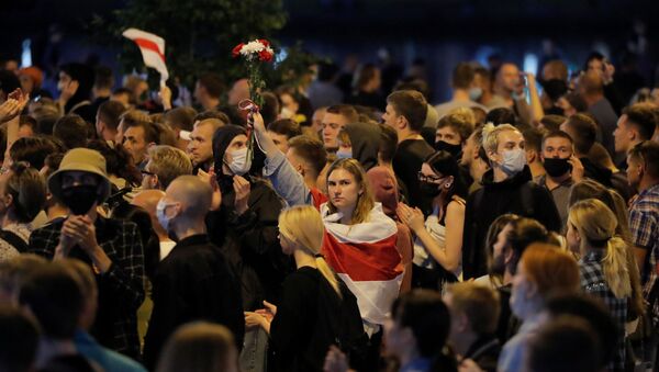 Протесты в Минске в понедельник - Sputnik Moldova-România