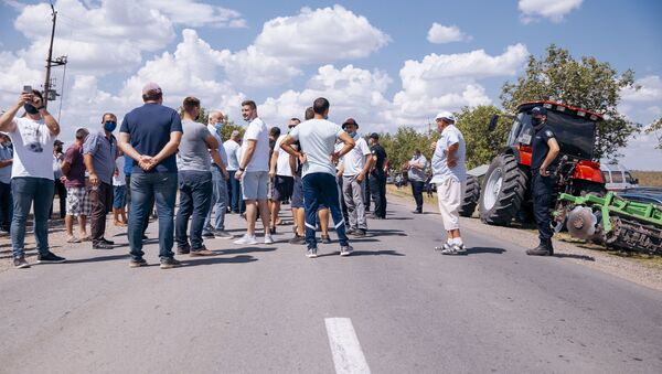 Протесты аграриев в Кэушень - Sputnik Молдова