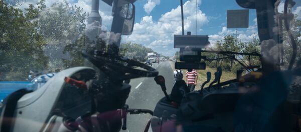 Протесты аграриев в Кэушень - Sputnik Moldova
