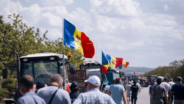 Протесты аграриев в Кэушень - Sputnik Moldova