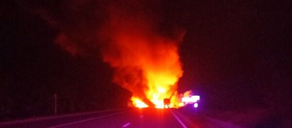 accidentul din Soroca, camioane în flăcări  - Sputnik Moldova