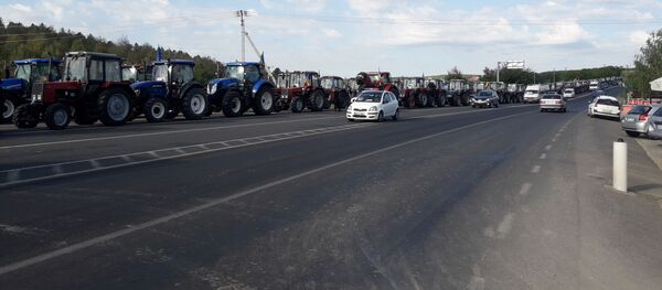 Протест аграриев - Sputnik Moldova