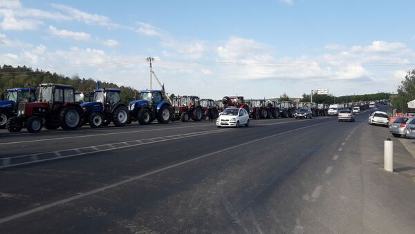 Протест аграриев - Sputnik Moldova
