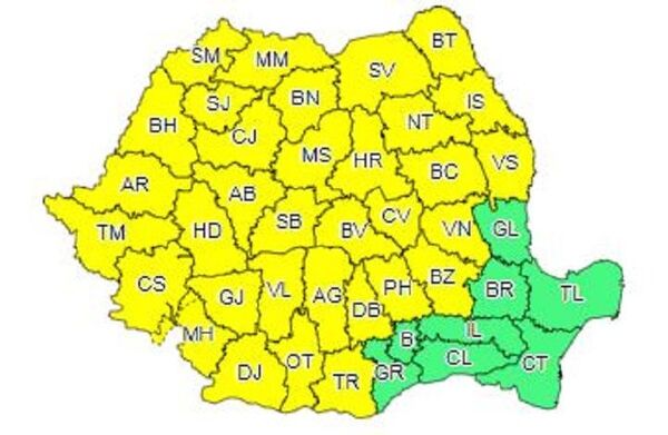 Înrăutăţirea vremii: avertizări de coduri galbene până pe 16 august Înrăutăţirea vremii: avertizări de coduri galbene până pe 16 august - Sputnik Moldova-România