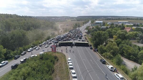 Фермеры на тракторах приехали протестовать в Кишинев - Sputnik Молдова