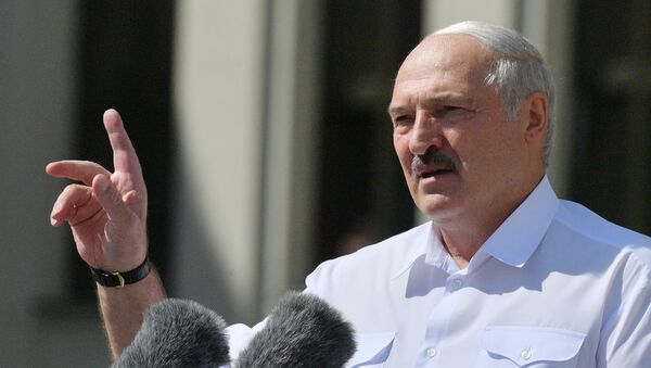 Митинг в поддержку действующего президента Белоруссии А. Лукашенко в Минске - Sputnik Moldova-România