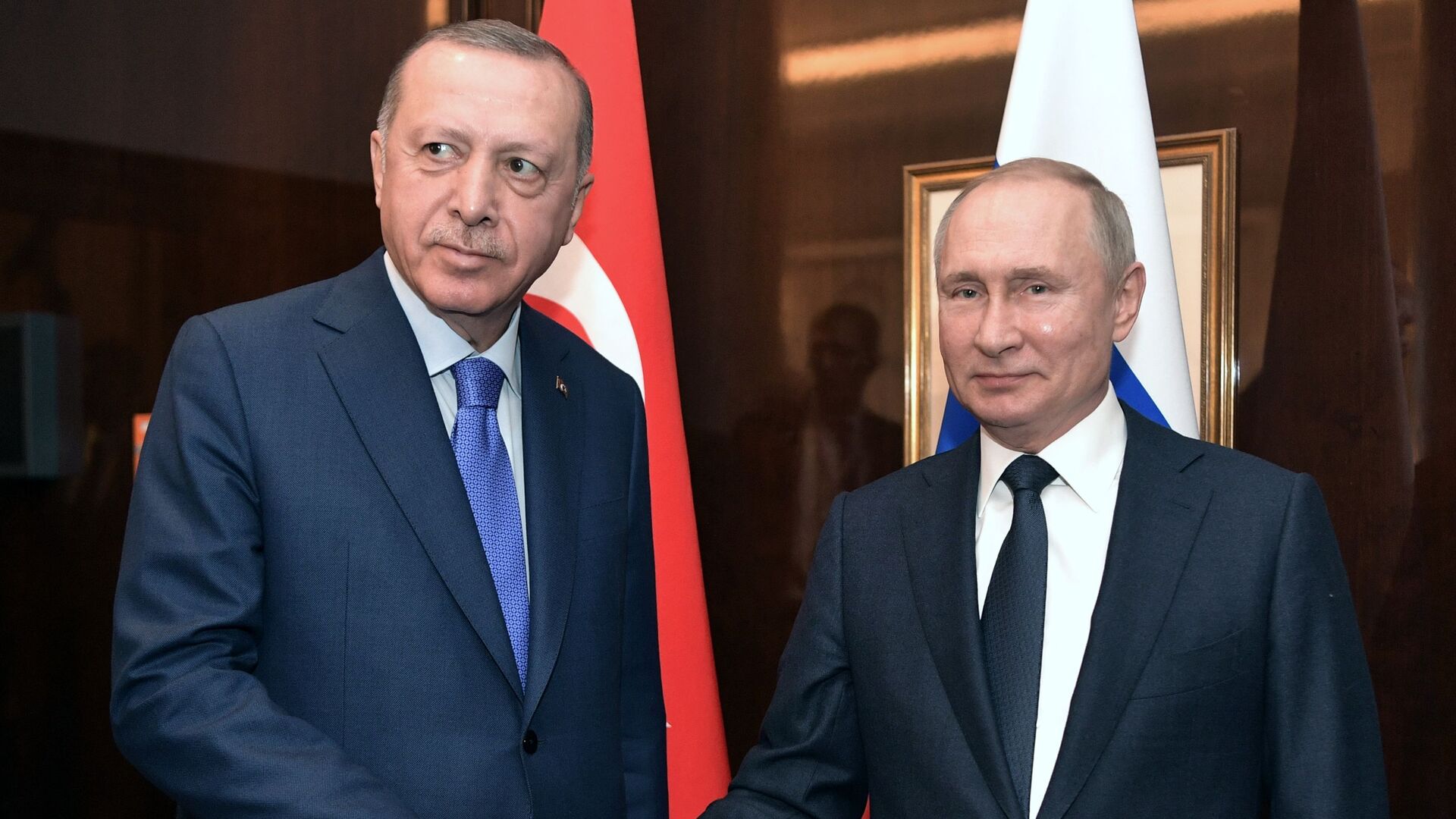 Президент России Владимир Путин и президент Турции Реджеп Эрдоган - Sputnik Молдова, 1920, 30.05.2022