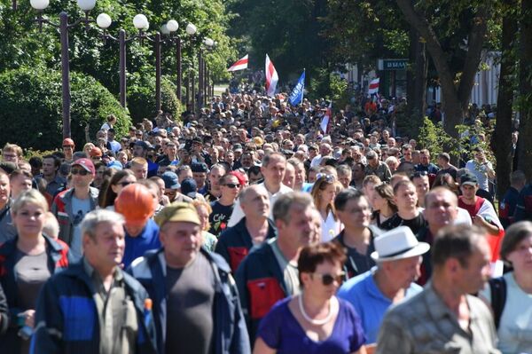 Как прошел девятый день протестов в Беларуси - видео - Sputnik Молдова