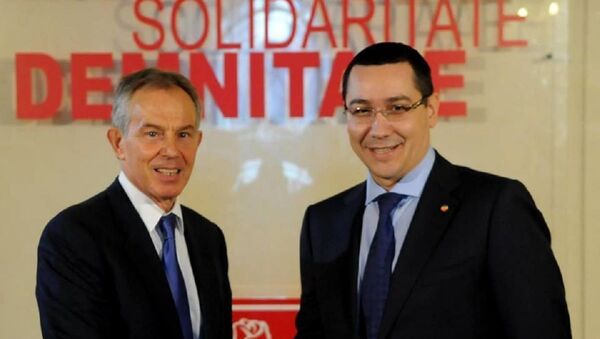 Victor Ponta și Tony Blair - Sputnik Moldova-România