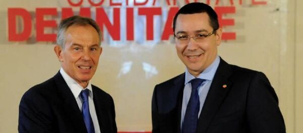 Victor Ponta și Tony Blair - Sputnik Moldova-România