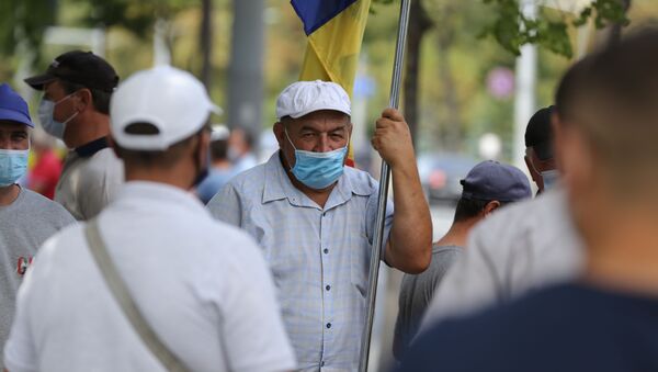 Протесты фермеров у здания парламента - Sputnik Молдова