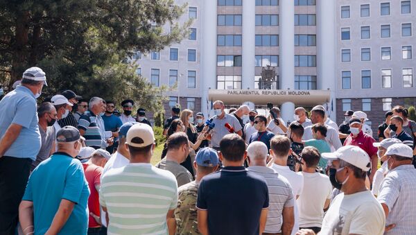 Protestul agricultorilor în fața parlamentului - Sputnik Moldova