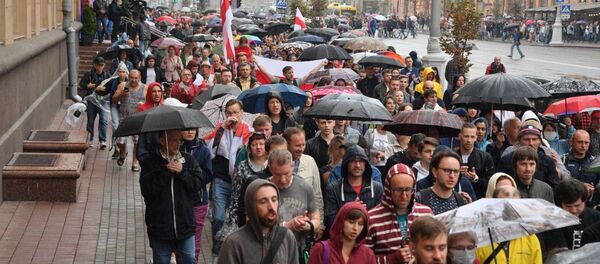 Акция протеста в Минске 19 августа Акция протеста в Минске 19 августа - Sputnik Молдова