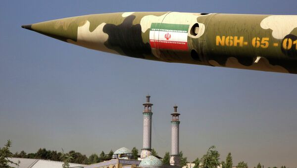 A missile is displayed at an exhibition on the 1980-88 Iran-Iraq war, at a park, northern Tehran, Iran, Thursday, Sept. 25, 2014 - Sputnik Moldova