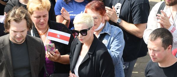 Митинг протеста возле метро Пушкинская в Минске - Sputnik Moldova-România