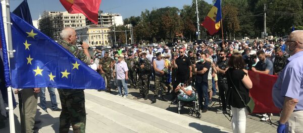 Protestul combatanților din Piața Marii Adunări Naționale Protestul combatanților din Piața Marii Adunări Naționale - Sputnik Молдова