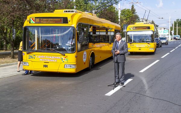 В Тирасполе запустили новый участок троллейбусного маршрута № 2 - Sputnik Молдова