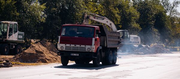 Ремонт дороги на улице Албишоара Ремонт дороги на улице Албишоара - Sputnik Молдова