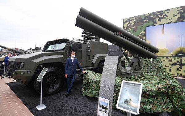 Противотанковый ракетный комплекс Гермес на выставке форума Армия-2020 - Sputnik Молдова