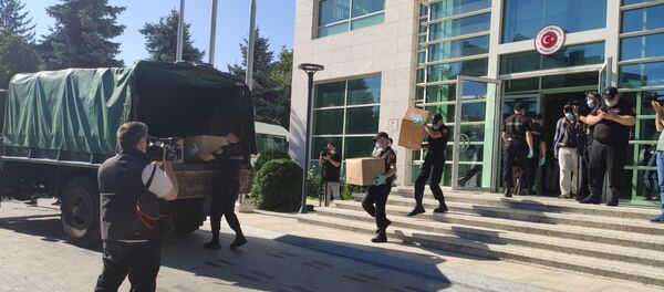 Echipamente de protecție medicală donate Republicii Moldova de către Guvernul Turciei Echipamente de protecție medicală donate Republicii Moldova de către Guvernul Turciei - Sputnik Moldova