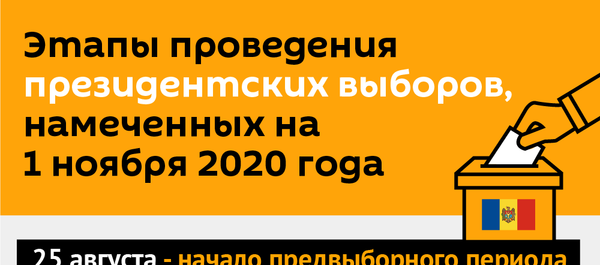 Этапы проведения президентских выборов, намеченных на 1 ноября 2020 года - Sputnik Молдова