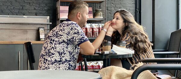 Пара в кафе, Стамбул Пара в кафе, Стамбул - Sputnik Moldova-România