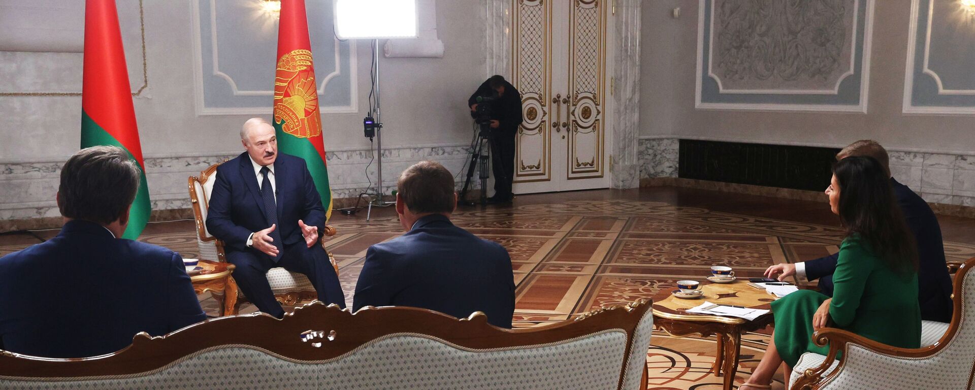 Президент Белоруссии А. Лукашенко дал интервью российским журналистам - Sputnik Moldova-România, 1920, 08.09.2020