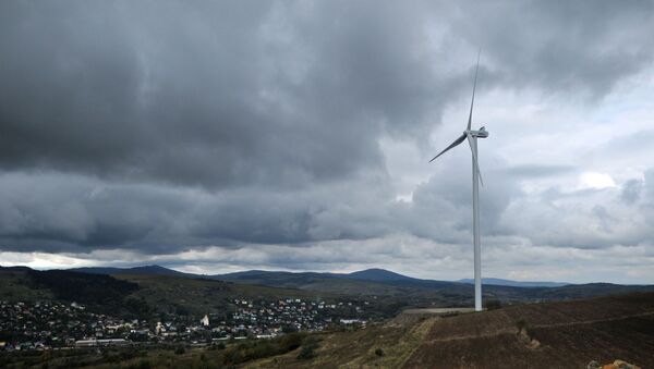 Открытие ветровой электростанции в Карпатах - Sputnik Молдова